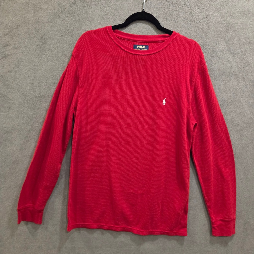 Polo Ralph Lauren Waffle Knit Sleep Shirt Mens Large Comfy Loungewear Casual